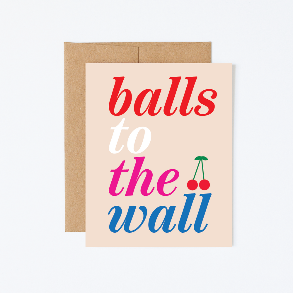 Balls To The Wall Greeting Card