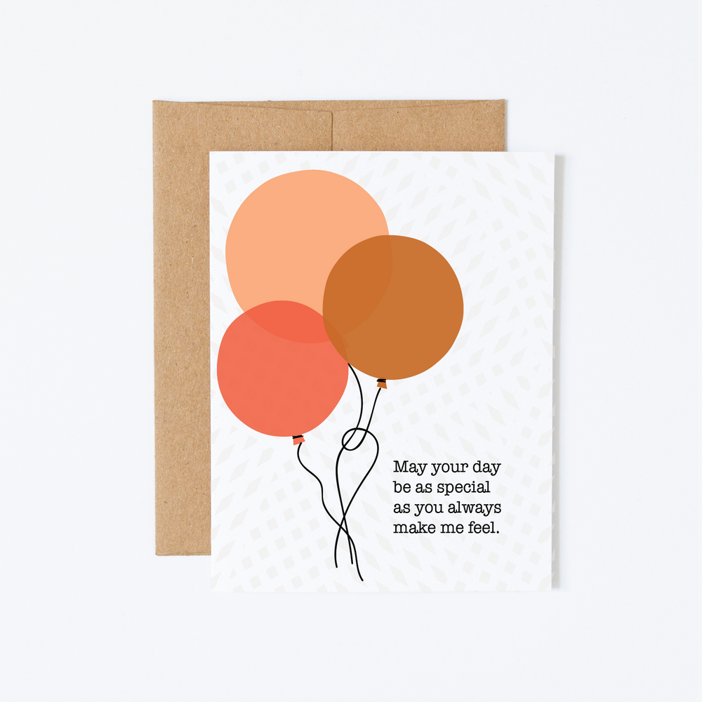 Special Day Balloons Greeting Card