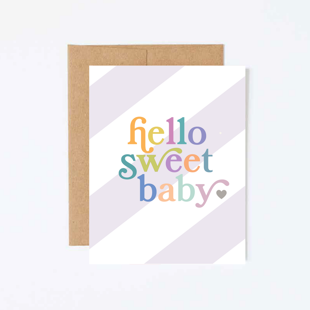 Hello Sweet Baby Greeting Card