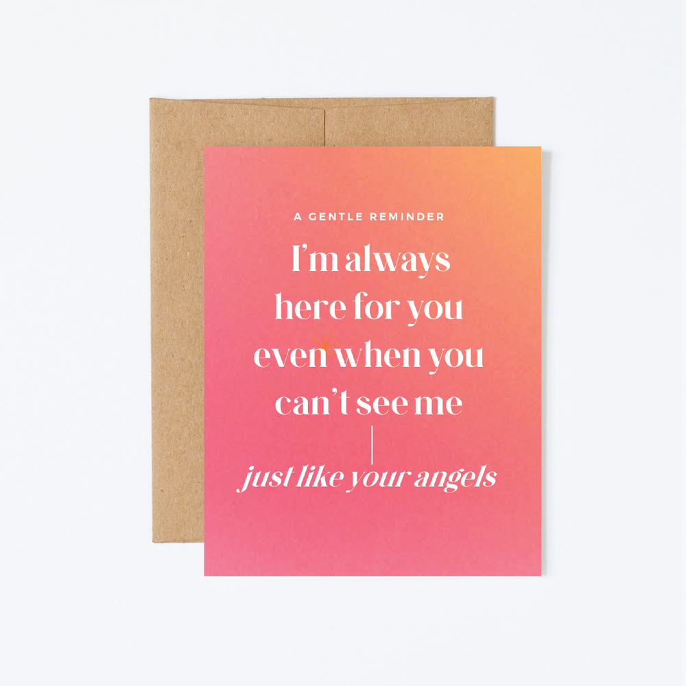 Here For You Empathy Greeting Card