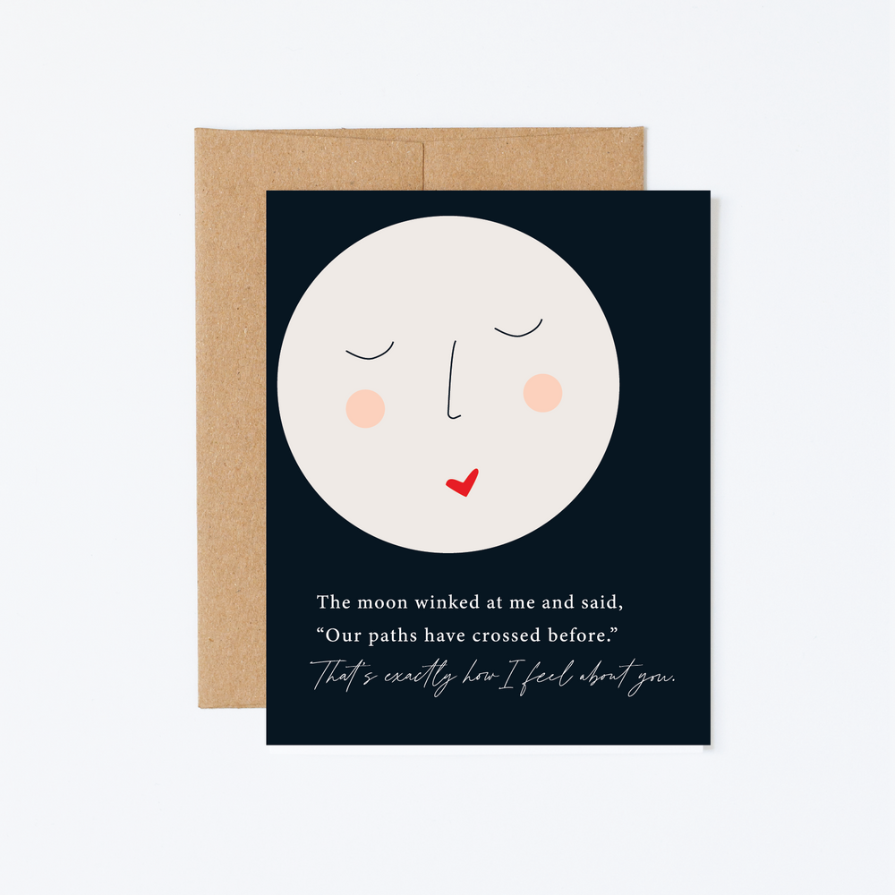 Moon Winks Friendship Greeting Card