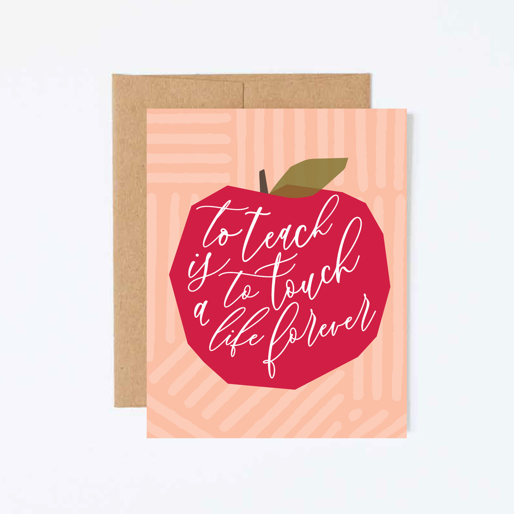 Touching Lives Teacher Appreciation Greeting Card